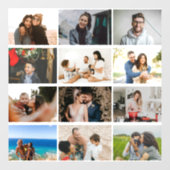 Aangepast 12 Foto Collage Business - Aangepast Raamsticker (Vel)