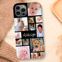Aangepast 12 Foto Collage Uw Kleur Hoesje-Mate iPh
