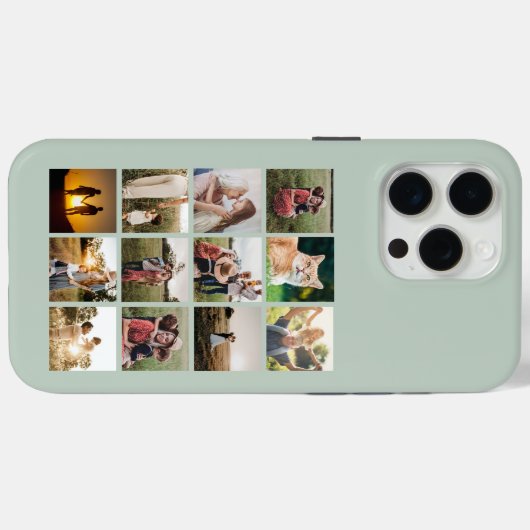 Aangepast 12 fotocollage Case-Mate iPhone case (Achterkant (horizontaal))
