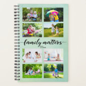 Aangepast 12 fotocollage - Familie telt dagelijks  Planner (Voorkant)
