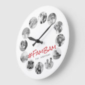 Aangepast 12 foto's Moderne familie en pc-herinner Grote Klok (Hoek)