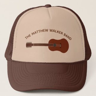 Aangepast 12-string Guitar Brown Trucker Hat Trucker Pet