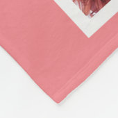 Aangepast 14 fotocollage met aangepaste tekst fleece deken (Hoek)