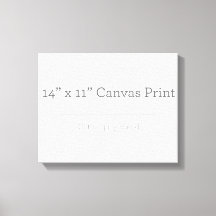 Aangepast 14 x 11 Canvas