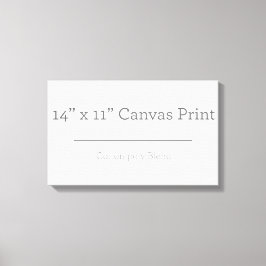 Aangepast 14 x 11 Canvas