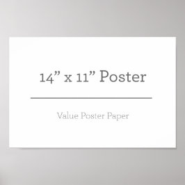 Aangepast 14 x 11 Poster