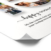 Aangepast 15e Jubileum fotocollage Poster (Hoek)