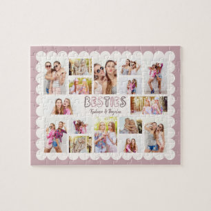 Aangepast 16 foto collage beste vriendinnen puzzel