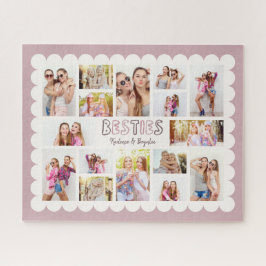 Aangepast 16 foto collage beste vriendinnen puzzel