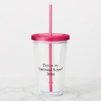 Aangepast 16 oz, Fuchsia Pink Acryl Drinkbeker