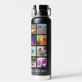 Aangepast 16 Photo Afbeelding Collage White Letter Waterfles (Achterkant)