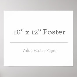 Aangepast 16 x 12 Poster