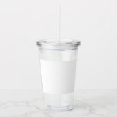Aangepast 16oz, wissen acryl drinkbeker (Voorkant)