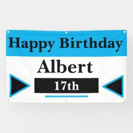 Aangepast 17 verjaardag spandoek