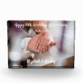 Aangepast 18e Jubileum Acrylfotoblok Fotoblokken (Voorkant)