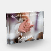 Aangepast 18e Jubileum Acrylfotoblok Fotoblokken (Links)