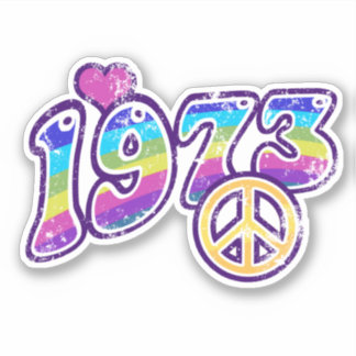Aangepast 1973 Pro Roe-Sticker - Schoonheid hippy- Sticker