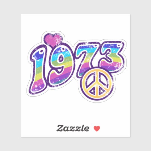 Aangepast 1973 Pro Roe-Sticker - Schoonheid hippy- Sticker (Vel)