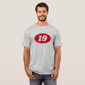 Aangepast 19e verjaardag shirt cadeau voor tiener (Voorkant volledig)