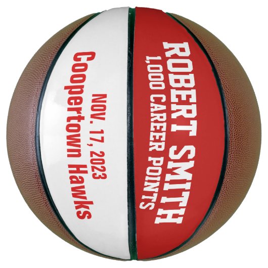 Aangepast 1.000 punten Basketball Basketbal (Verticaal)