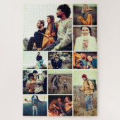 Aangepast 1.014-stuk 11-fotocollage moeilijk legpuzzel (Verticaal)