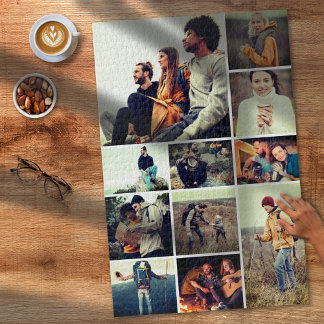 Aangepast 1.014-stuk 11-fotocollage moeilijk legpuzzel