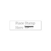 Aangepast 1.4" x 0.4" zelfinktende stempel (Design)