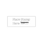 Aangepast 1.8" x 0.65"  zelfinktende stempel (Design)