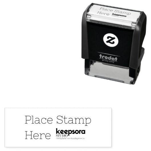 Aangepast 1.8" x 0.65"  zelfinktende stempel (In situ)