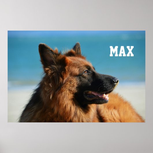 Aangepast 1 Foto en Naam Familielid Poster (Voorkant)