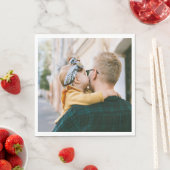 Aangepast 1 fotopapier Napkin Servet (Insitu)