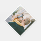 Aangepast 1 fotopapier Napkin Servet (Hoek)