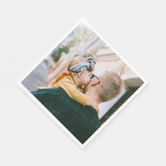 Aangepast 1 fotopapier Napkin Servet (Hoek)