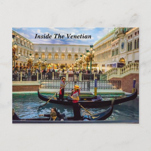 Aangepast 2011 Las Vegas Venetian Hotel Briefkaart (Voorkant)