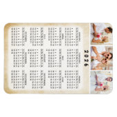 Aangepast 2019 Photo Magnet Calendar 4x6 Magneet (Horizontaal)