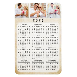 Aangepast 2019 Photo Magnet Calendar 4x6 Magneet