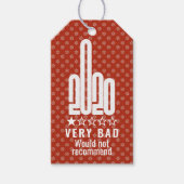 Aangepast 2020-Review met middelvinger zou niet aa Cadeaulabel (Voorkant)