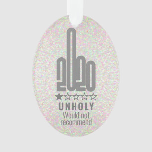 Aangepast 2020-Review met middelvinger zou niet aa Ornament