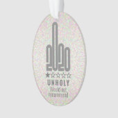 Aangepast 2020-Review met middelvinger zou niet aa Ornament (voorkant)