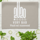 Aangepast 2020-Review met middelvinger zou niet aa Theedoek (Gevouwen)