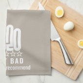 Aangepast 2020-Review met middelvinger zou niet aa Theedoek (Quarter Fold)