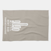 Aangepast 2020-Review met middelvinger zou niet aa Theedoek (Horizontaal)