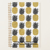 Aangepast 2022 Kute Gold Pineapple Wekelijks Maand Planner (Voorkant)