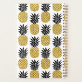 Aangepast 2022 Kute Gold Pineapple Wekelijks Maand Planner (Achterkant)