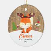 Aangepast 2023 Eerste Kerst Ornament (Links)