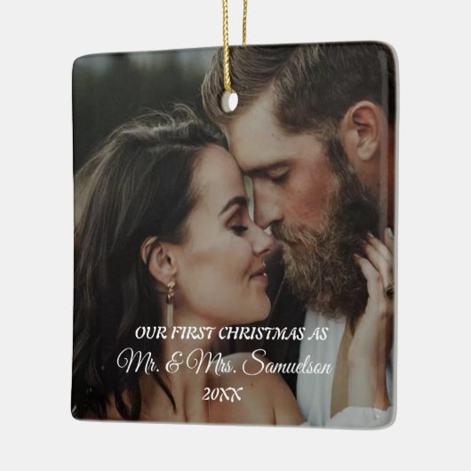 Aangepast 2024 Eerste Kerst Ornament w Afbeelding (Links)