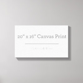 Aangepast 20 x 16 Canvas Afdruk