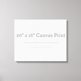 Aangepast 20 x 16 Canvas Afdruk