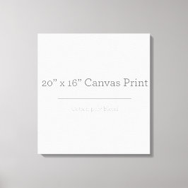 Aangepast 20 x 16 Canvas Afdruk