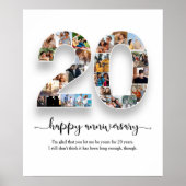 Aangepast 20e Jubileum Poster voor fotocollage (Voorkant)